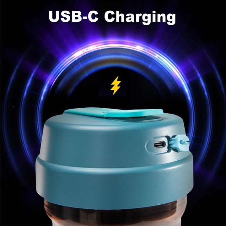 Coffee cup can be charged via USB-C