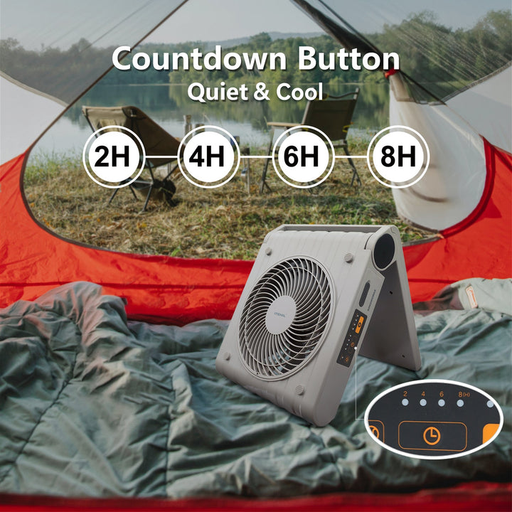 Outdoor Solar Fan Countdown Button